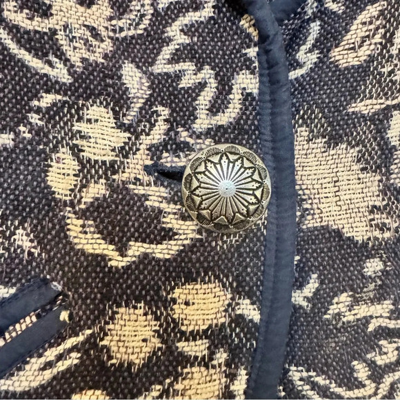 New Identity Womens Size Aztec Tapestry Cropped Blazer - Picture 3 of 8
